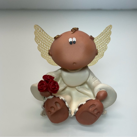 Angel Cheeks Guardian Angel 29400 'Angel with Roses' Kirk’s Kritters Russ Figure - Picture 1 of 8